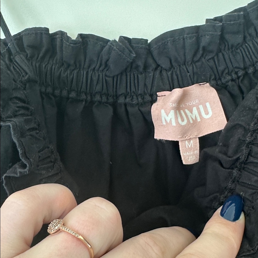 Show Me Your MuMu Black Ruffled Dress - Picture 2 of 3